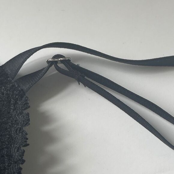 Aerie Front‎ Closure Black Lace Strappy Bra-let - Picture 6 of 10